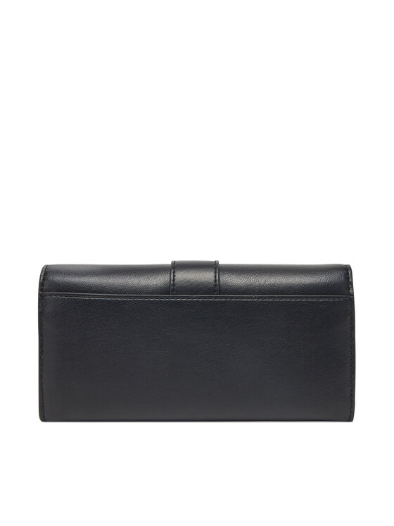 Calvin Klein Calvin Klein Liels sieviešu maks Hardware Snap Large Wallet K60K612964 Melns