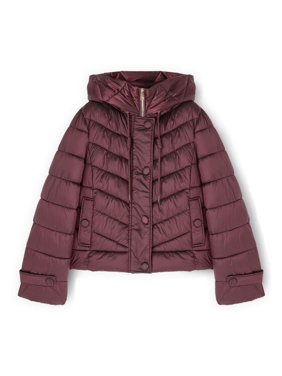 Motivi Motivi Kurtka puchowa F020Q000753N022 Bordowy Boxy Fit