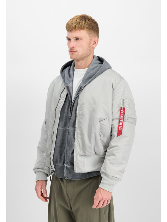 Alpha Industries Alpha Industries Kurtka bomber MA-1 Heritage Bomber Jacket Szary Core Fit