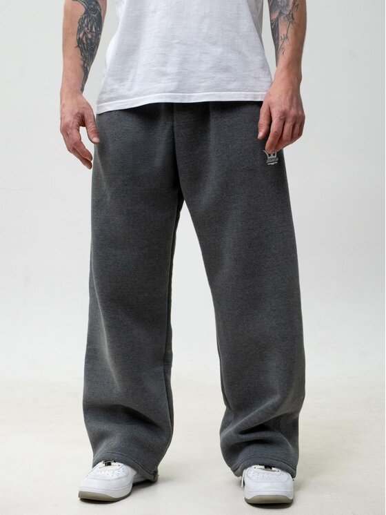 Jigga Wear Jigga Wear Spodnie dresowe 131672 Szary Baggy Fit