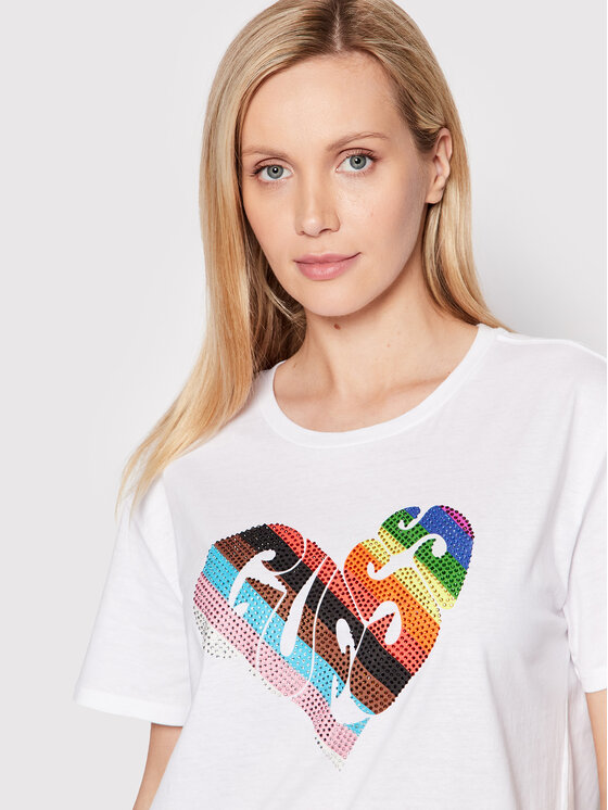 T-shirt W2YI20 K9RM1 Bianco Regular Fit