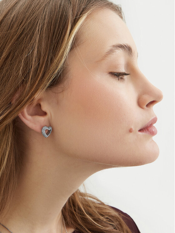 Guess Guess Komplekti kuuluvad kaelakee ja rõngad JUBS05 076JW Hõbedane