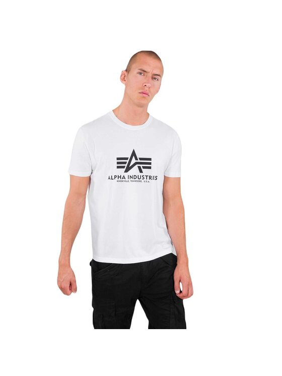 Alpha Industries Alpha Industries T-Shirt AI.100501-09-3XL Biały Basic Fit
