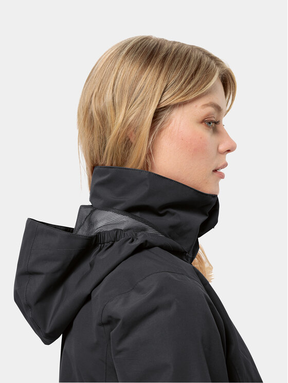 Jack Wolfskin Jack Wolfskin Větrovka Stormy Point 1111202 Černá Regular Fit