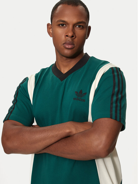adidas adidas T-Shirt Archive Panel IS1406 Grün Regular Fit