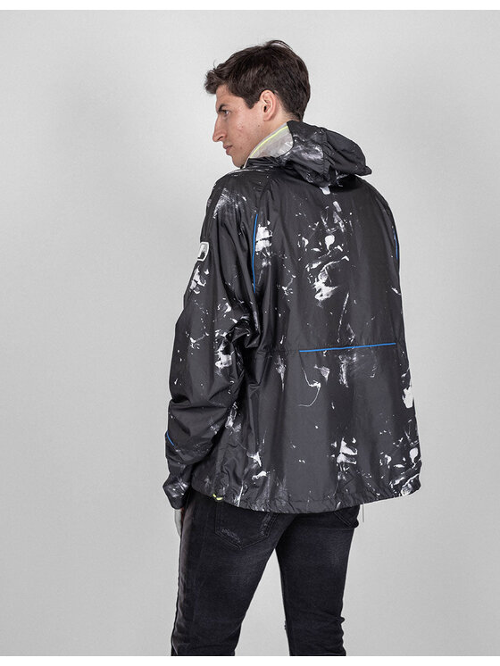 Les Hommes Les Hommes Bunda pro přechodné období LHO357 258A | K Way Černá Regular Fit