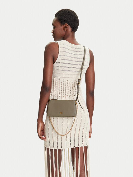 PINKO PINKO Ročna torba Double Mini Al 25-26 PLTT 105359 A0QO Siva