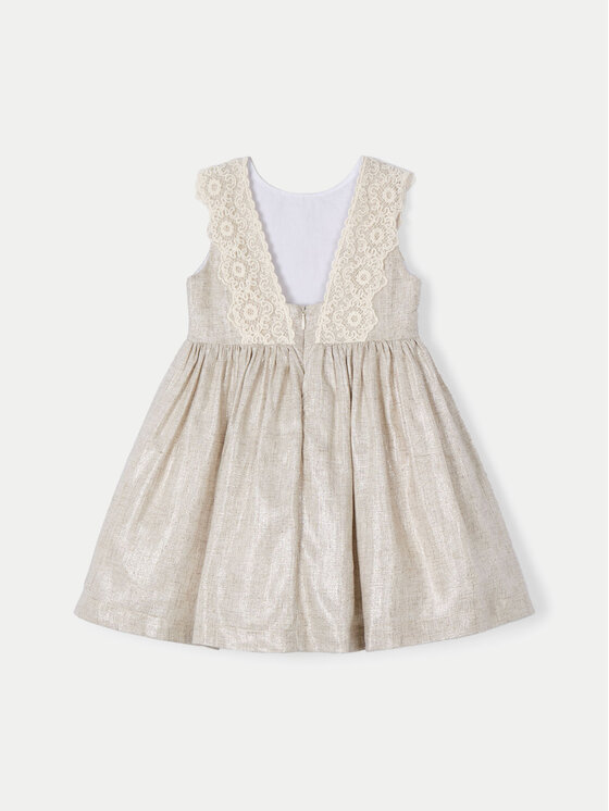 Mayoral Mayoral Літня сукня 3910 Бежевий Regular Fit
