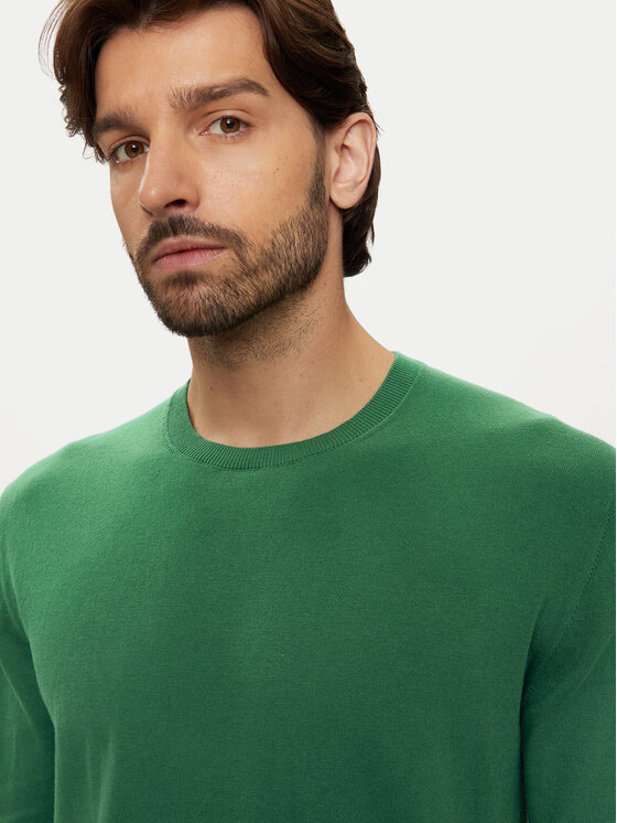 United Colors Of Benetton United Colors Of Benetton Pulover 10CVU1N60 Zelena Regular Fit
