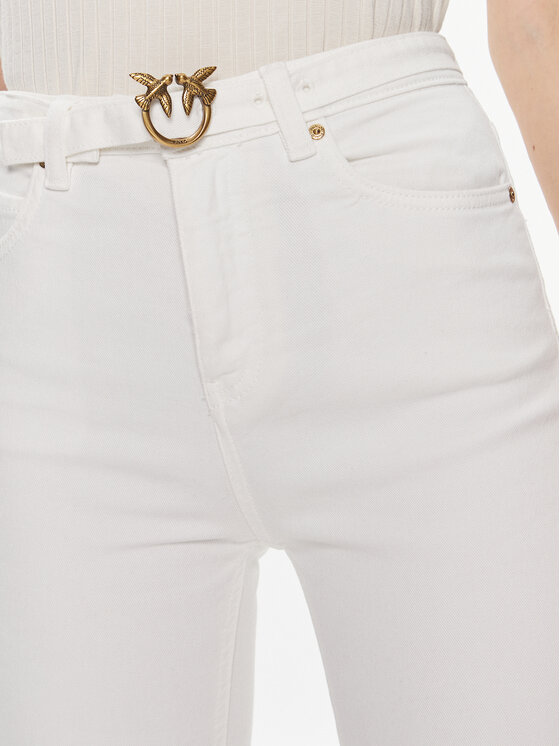 PINKO Pinko Τζιν 100161 A1JM Εκρού Skinny Fit