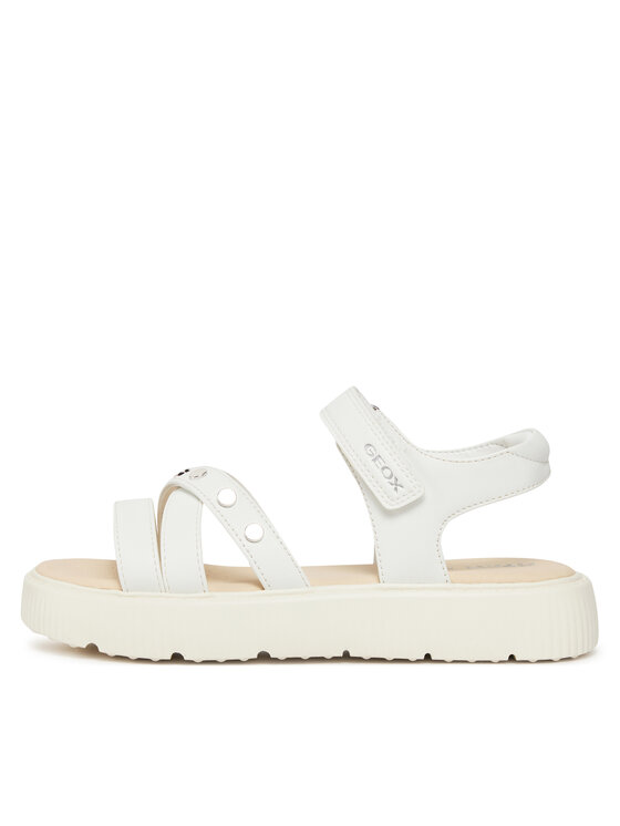 Geox Geox Σανδάλια J Sandal Kodette Gir J45DBI 0003W C1000 D Λευκό
