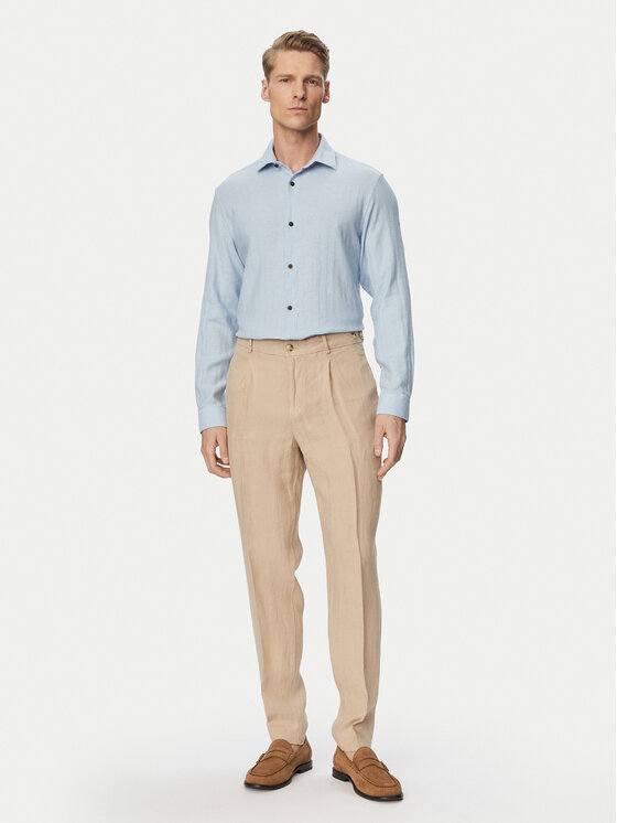 Jack & Jones Jack & Jones Košile Parker 12292161 Modrá Regular Fit