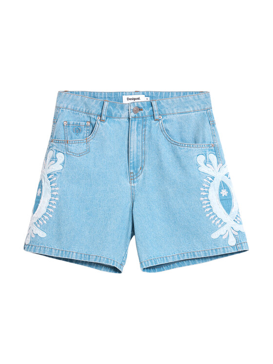 Desigual Desigual Дънкови шорти Wakand 26SWDD45 Син Relaxed Fit