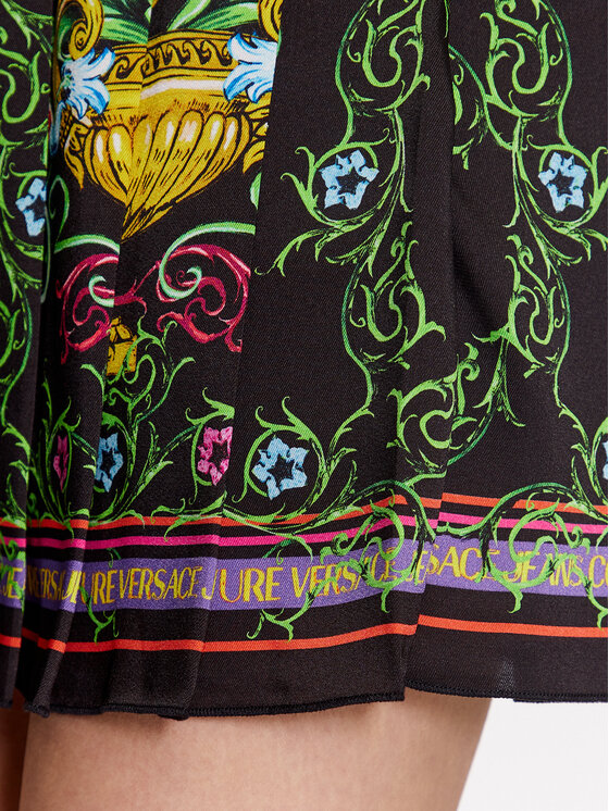 Versace Jeans Couture Versace Jeans Couture Plisovaná sukně 74HAE813 Černá Regular Fit