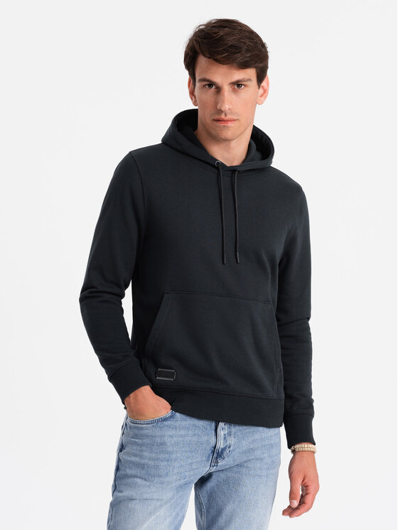 Ombre Ombre Mikina OM-SSBN-0161 Černá Regular Fit