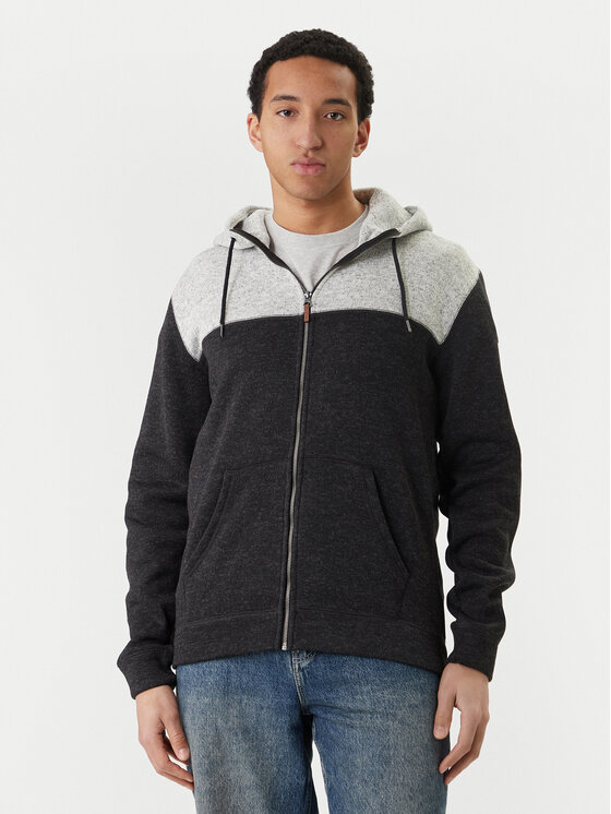 Quiksilver Quiksilver Mikina Keller Block Zip EQYFT05122 Sivá Regular Fit
