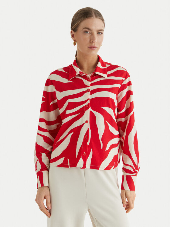 ONLY ONLY Hemd Sakura 15366883 Rot Regular Fit