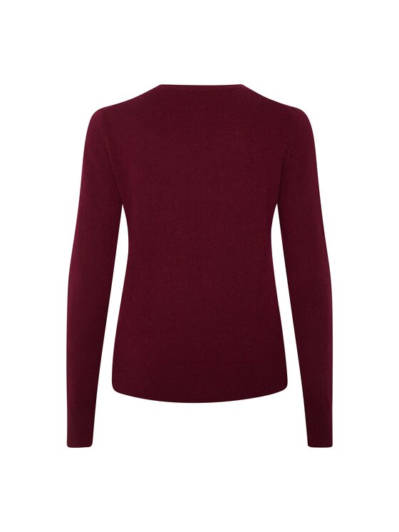 Style Republic Style Republic Sweter Kaszmir Czerwony ciemny Comfort Fit