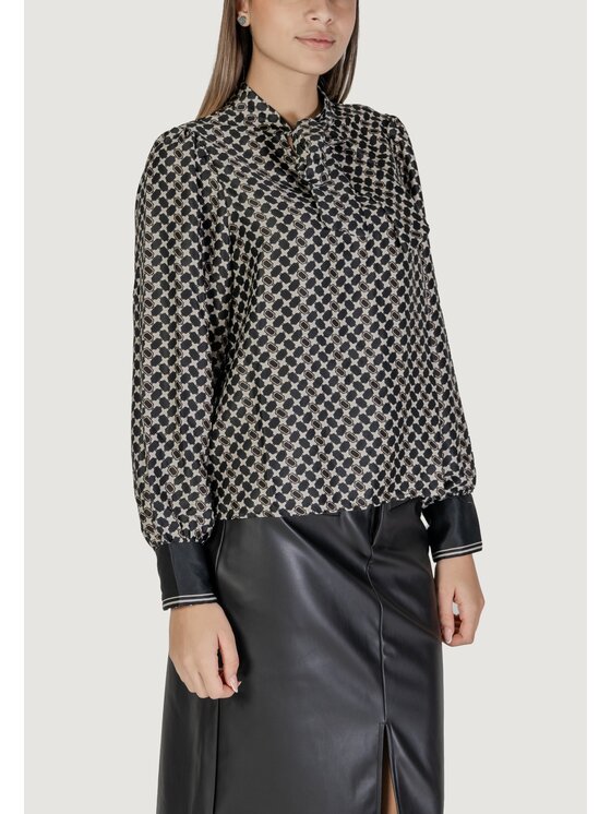 ONLY ONLY Blusa ONLJANE LIFE L/S BOW TOP PTM Nero To Fit