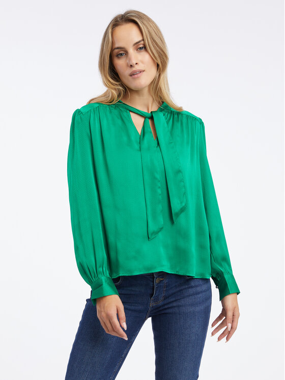Orsay Orsay Bluzka 630046867000__36 Zielony Regular Fit