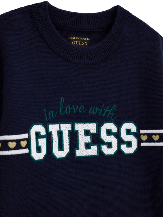 Guess Guess Set Bluse und Rock K6YG02 Z0815 Dunkelblau Regular Fit