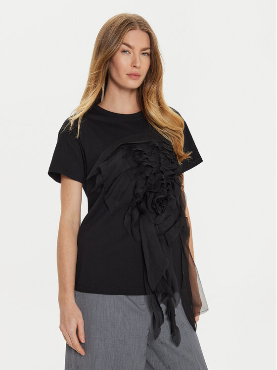 T-Shirt TWINSET, Größe XS Schwarz 242AT2121
