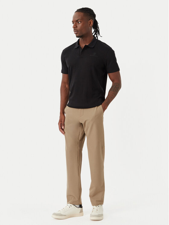 Beverly Hills Polo Club Beverly Hills Polo Club Polo P-SS26M-P2802 Melns Regular Fit