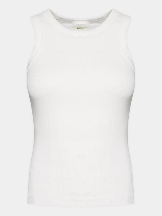 Top Gina Tricot, Rozmiar XL, Biały, Basic 13894