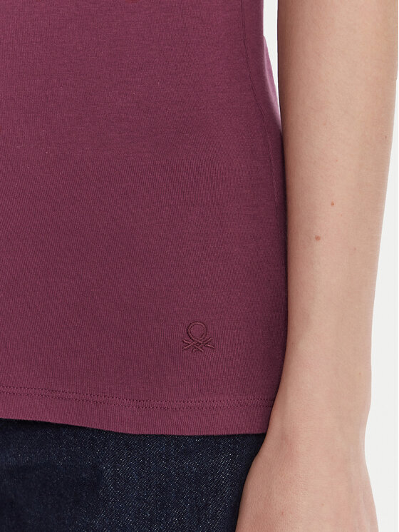 United Colors Of Benetton United Colors Of Benetton T-shirt 3GA2E16A0 Ljubičasta Regular Fit