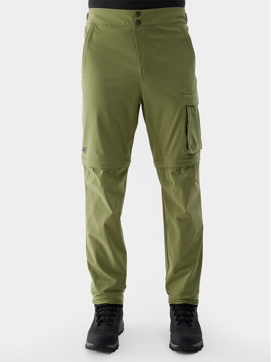 4F Outdoorové nohavice 4FWSS24TFTRM485 Zelená Regular Fit