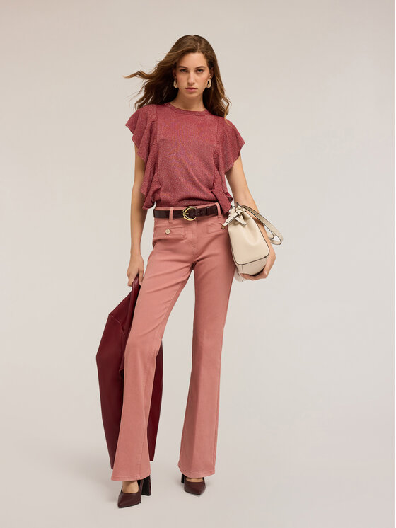 Motivi Motivi Cardigan M369W003452N0Z6 Bordeaux Over Fit