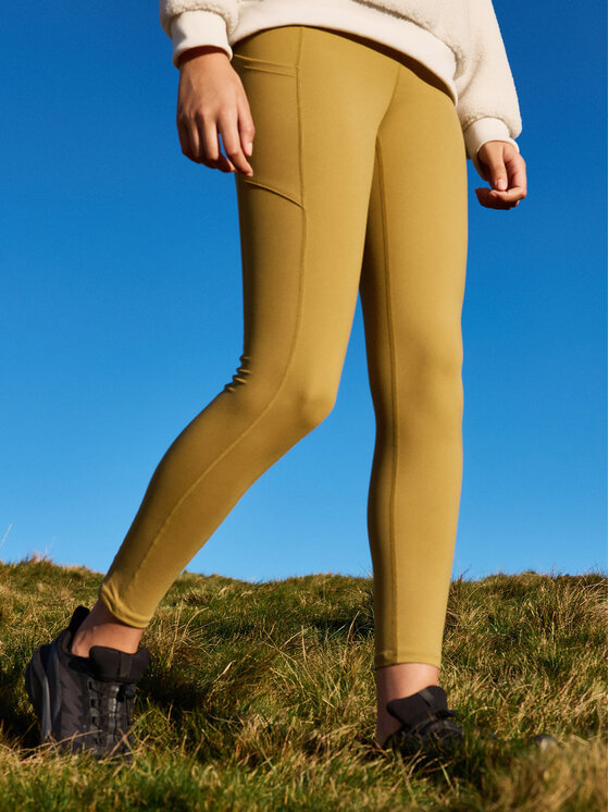 Roxy Roxy Leggings Heart Into It Ankle ERJNP03690 Grün Slim Fit