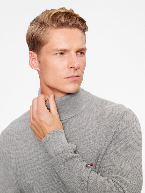 Tommy Hilfiger Tommy Hilfiger Rolák MW0MW33453 Šedá Regular Fit