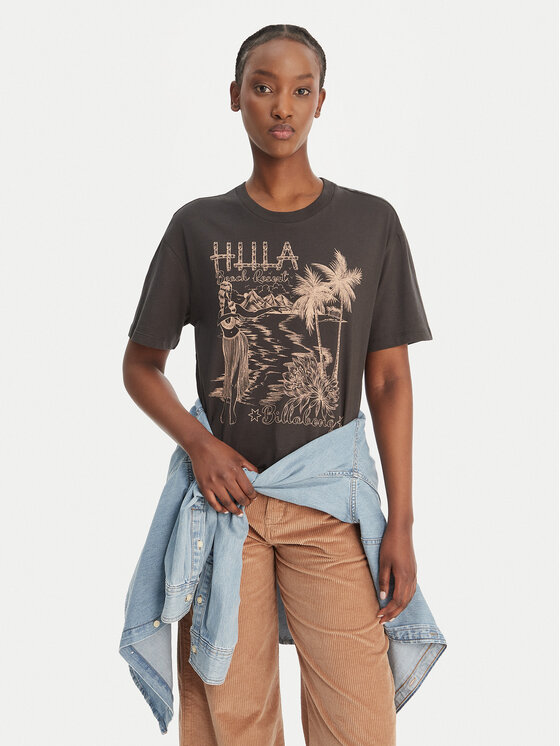 Billabong Billabong Tričko Vacay Wonder EBJZT00569 Čierna Loose Fit