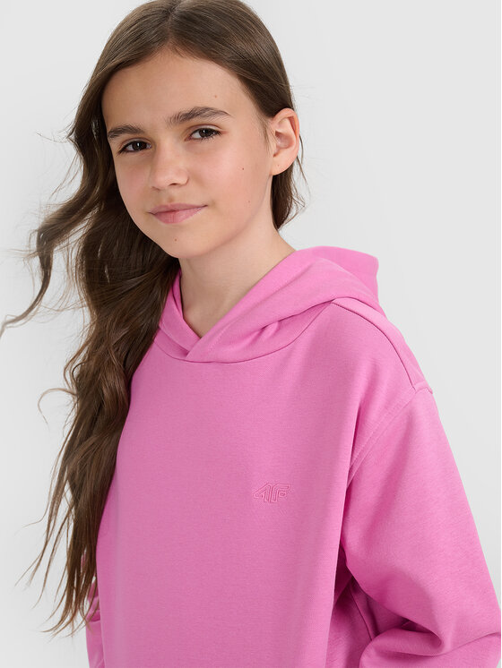 4F 4F Bluza BASIC+ Różowy Oversize