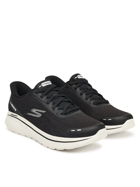 Skechers Skechers Superge Go Walk Arch Fit N-Joy 217075 BKW Črna