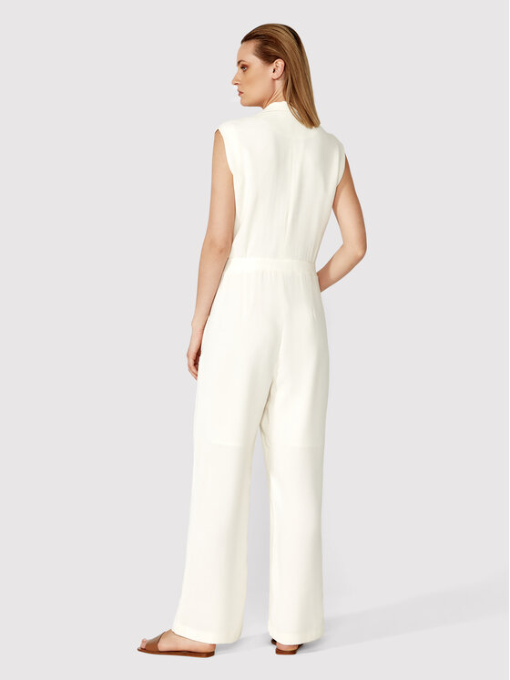 Simple Simple Jumpsuit KMD003 Beige Regular Fit