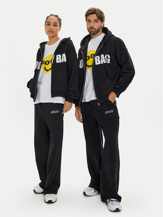 2005 2005 Pantaloni trening Unisex Cascade Negru Relaxed Fit