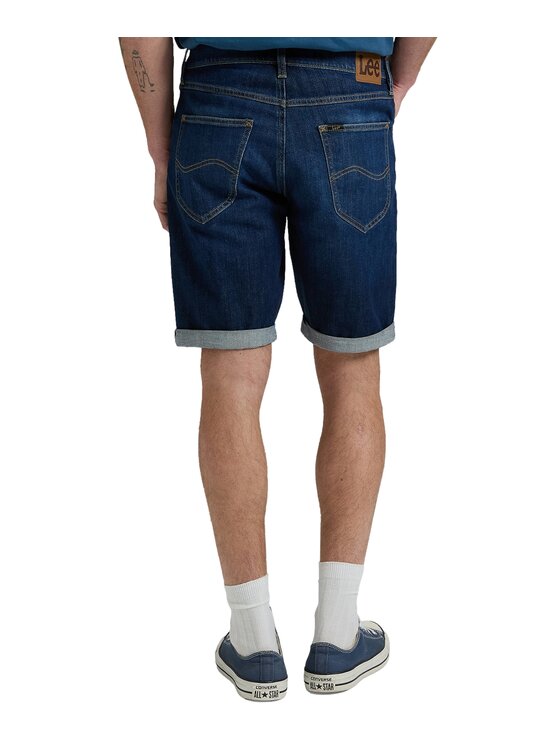 Lee Lee Szorty jeansowe 112377689 Niebieski Regular Fit