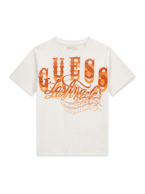 Guess Guess T-krekls L6GI13 K8HM4 Balts Regular Fit
