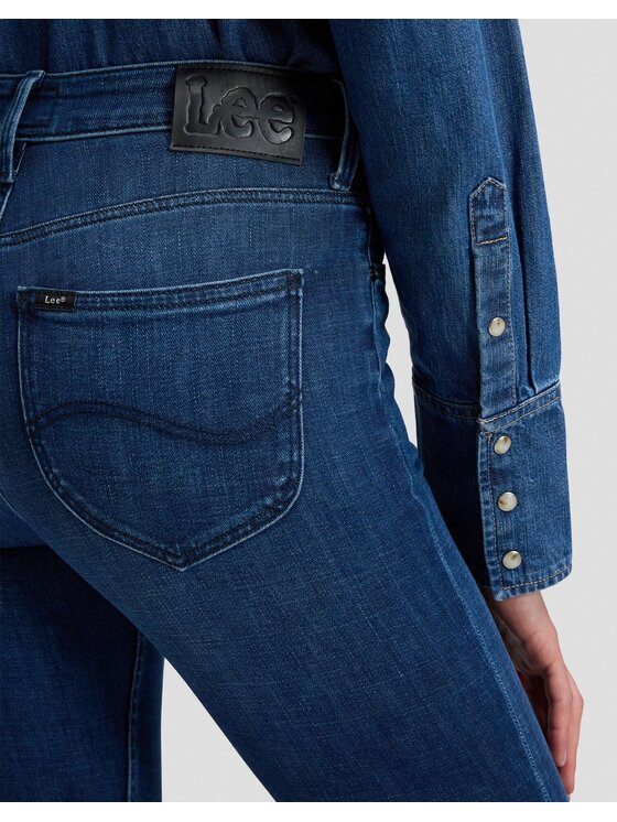 Lee Lee Jeansy SCARLETT HIGH Niebieski Skinny Fit