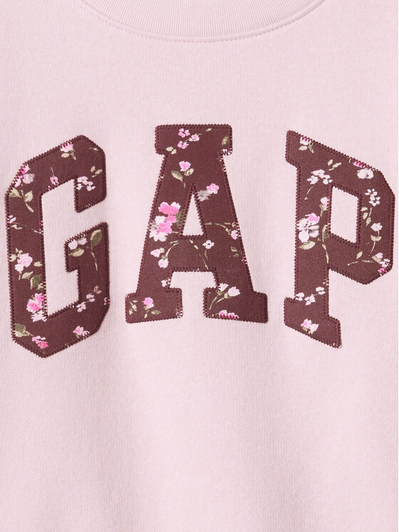 Gap Gap Majica dugih rukava 486512-03 Ružičasta Regular Fit