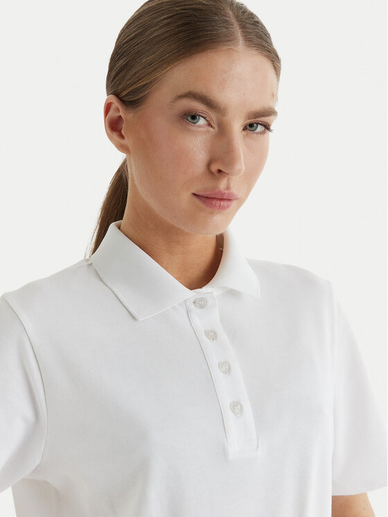 JOOP! Jeans JOOP! Jeans Polo särk Talena 10100104 30100660 Valge Modern Fit