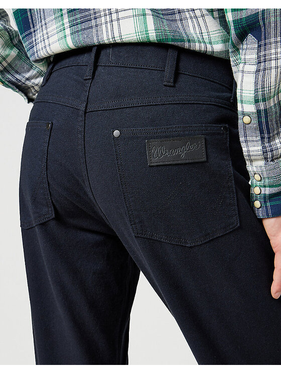 Wrangler Wrangler Spodnie materiałowe GREENSBORO Niebieski Regular Fit