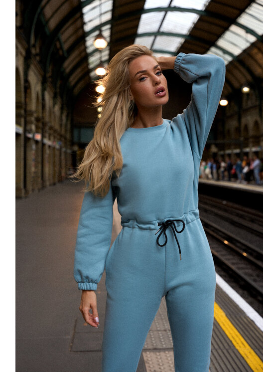 Made of Emotion Made of Emotion Overal M763 Modrá Modern Fit