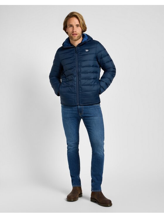 Lee Lee Kurtka puchowa PUFFER JACKET Granatowy Regular Fit