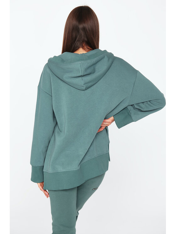 MANDRAGORA MANDRAGORA Felpa Marynarska Verde Relaxed Fit