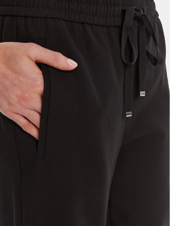BOSS BOSS Текстилни панталони Tildina 50543268 Черен Relaxed Fit