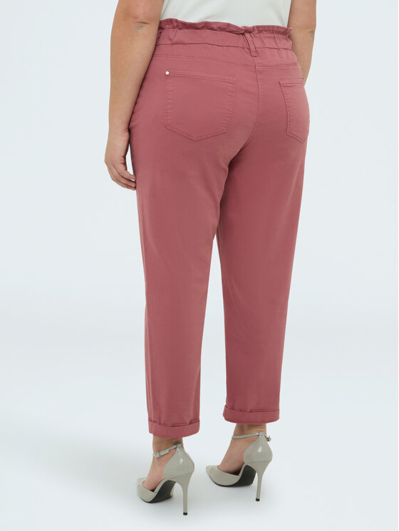 Fiorella Rubino Fiorella Rubino Spodnie materiałowe P706T005159N006 Różowy Regular Fit