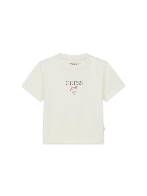 Guess Jeans Guess Jeans T-krekls W6RI15 J1314 Écru Regular Fit